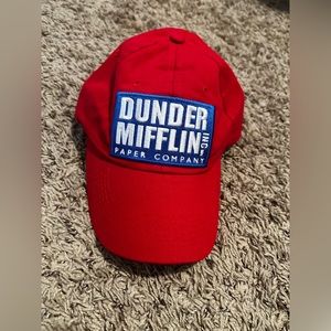 The Office “Dunder Mifflin” Red Adjustable Hat